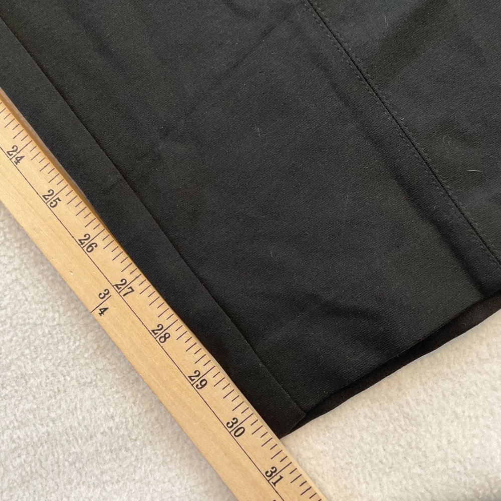 Lane Bryant Women 26L Black Straight Leg Pull On Ponte Knit Dress Pants Tall NWT - Picture 5 of 14